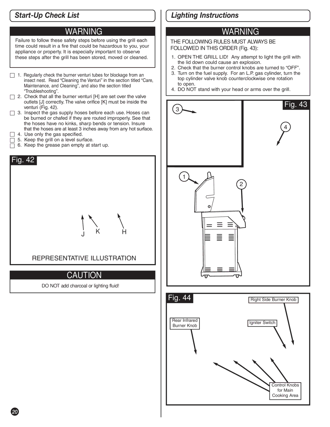 Coleman 9992-644 manual Start-Up Check List, Lighting Instructions 