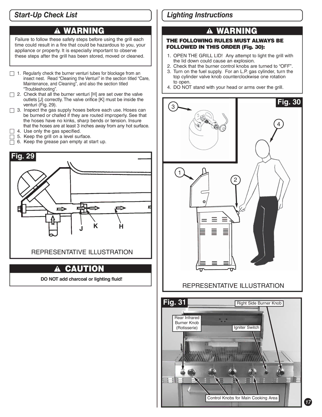 Coleman 9992-645 manual Start-Up Check List, Lighting Instructions 