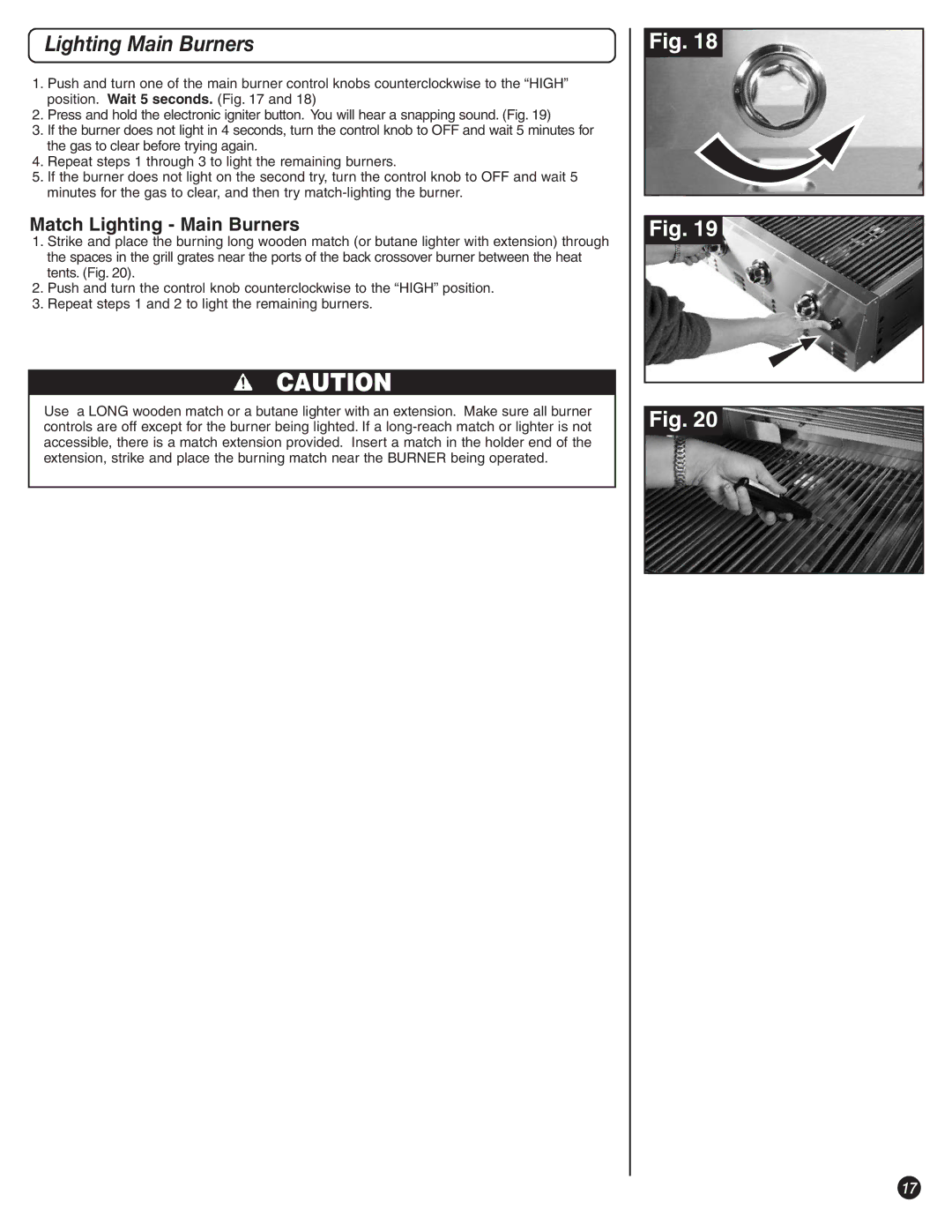 Coleman 8350 Series, 9992-648 manual Match Lighting Main Burners 