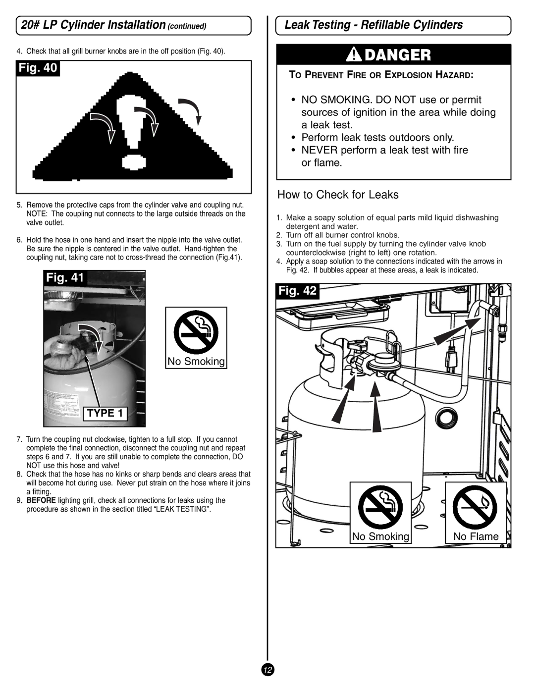 Coleman 9993 manual Leak Testing Refillable Cylinders, How to Check for Leaks 