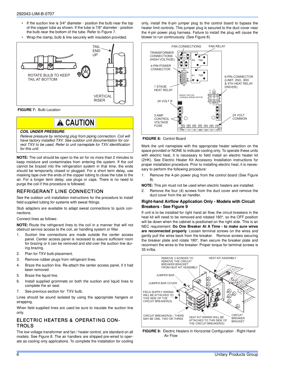 Coleman F*FP installation manual Refrigerant Line Connection 