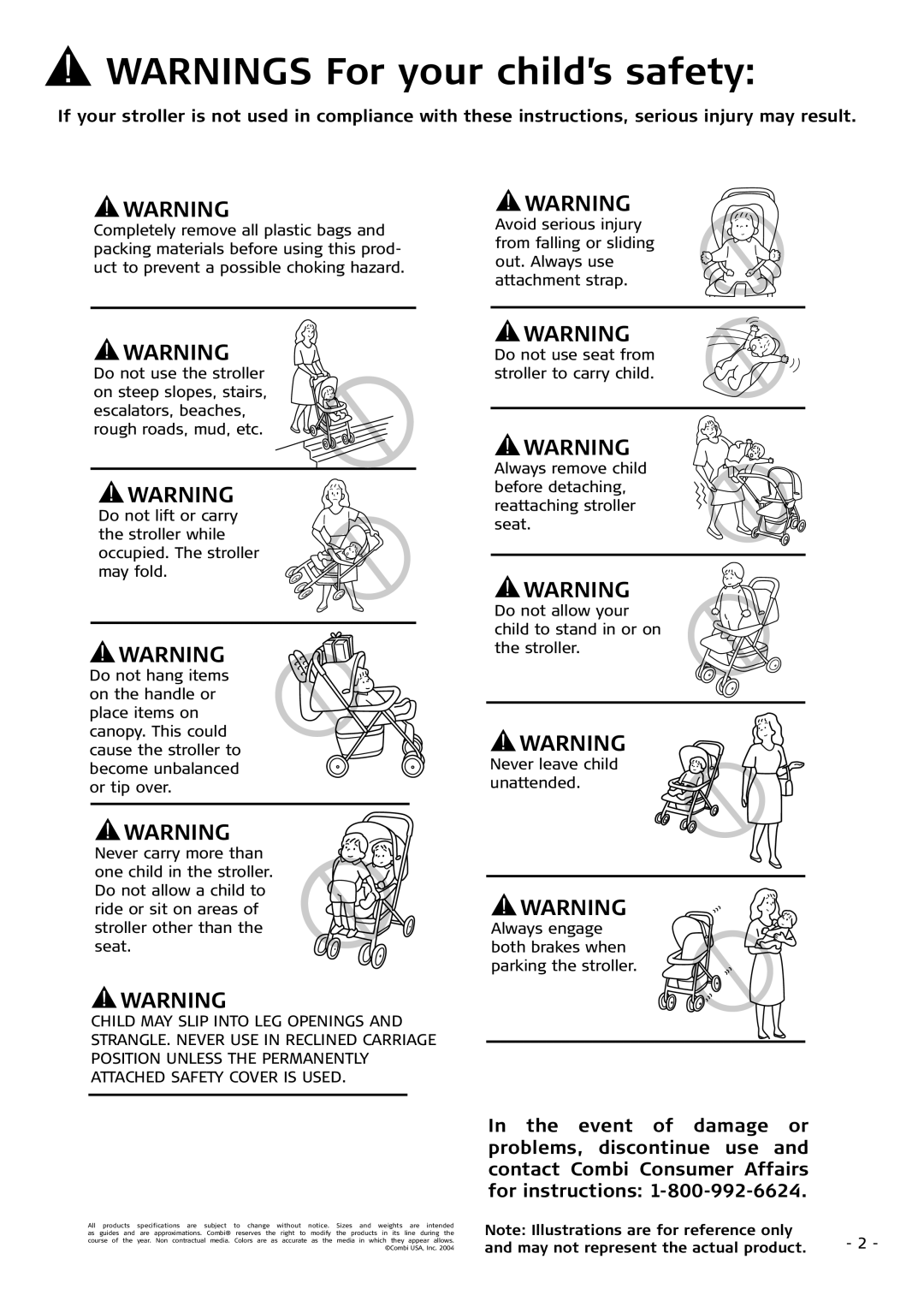 Combi 2680 instruction manual May not represent the actual product 