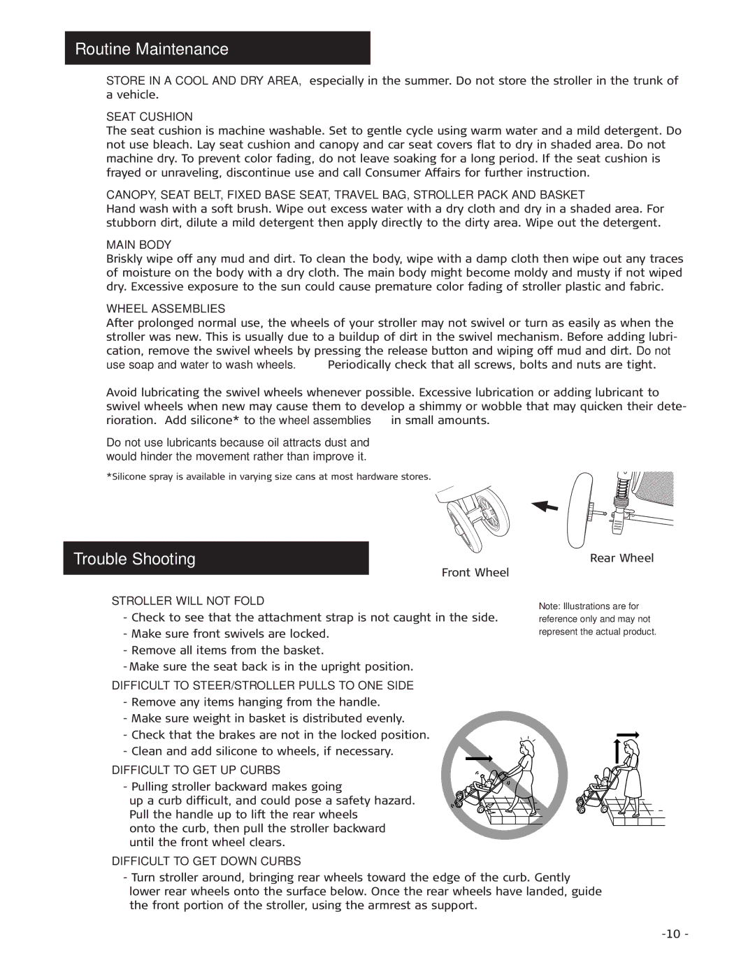 Combi 7720 instruction manual Routine Maintenance, Trouble Shooting 