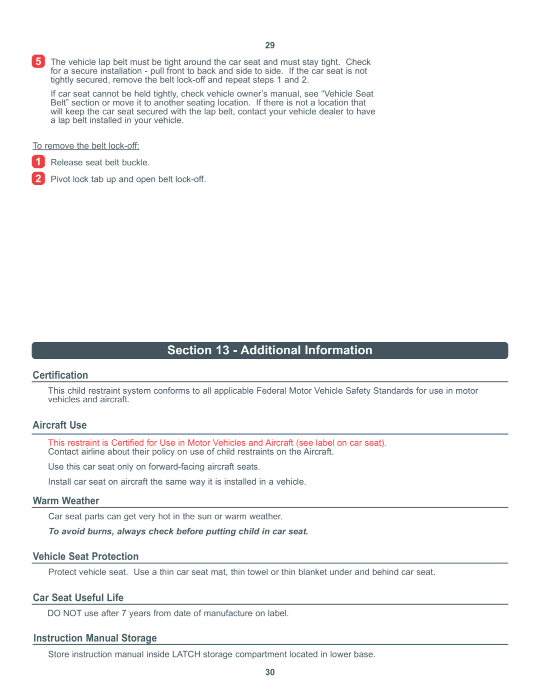 Combi 8000 Series instruction manual Additional Information 