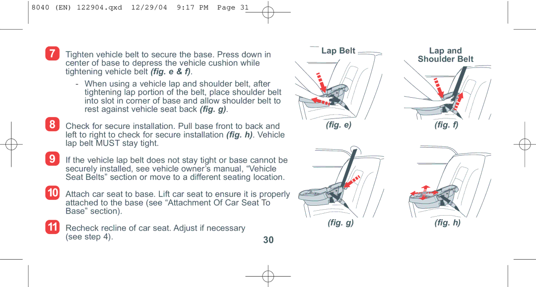 Combi 8040 instruction manual Fig. e 