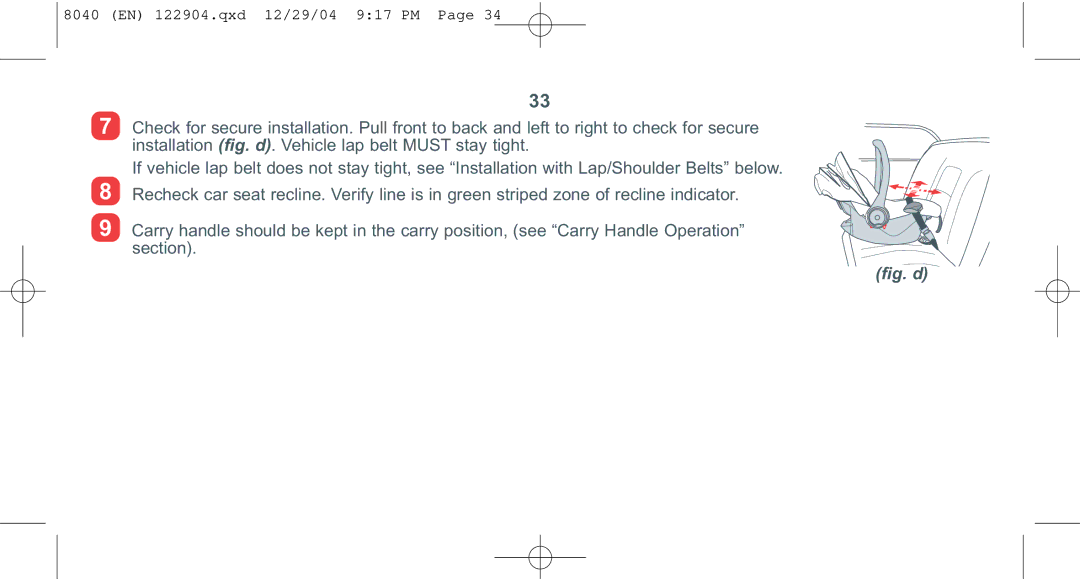 Combi 8040 instruction manual Fig. d 