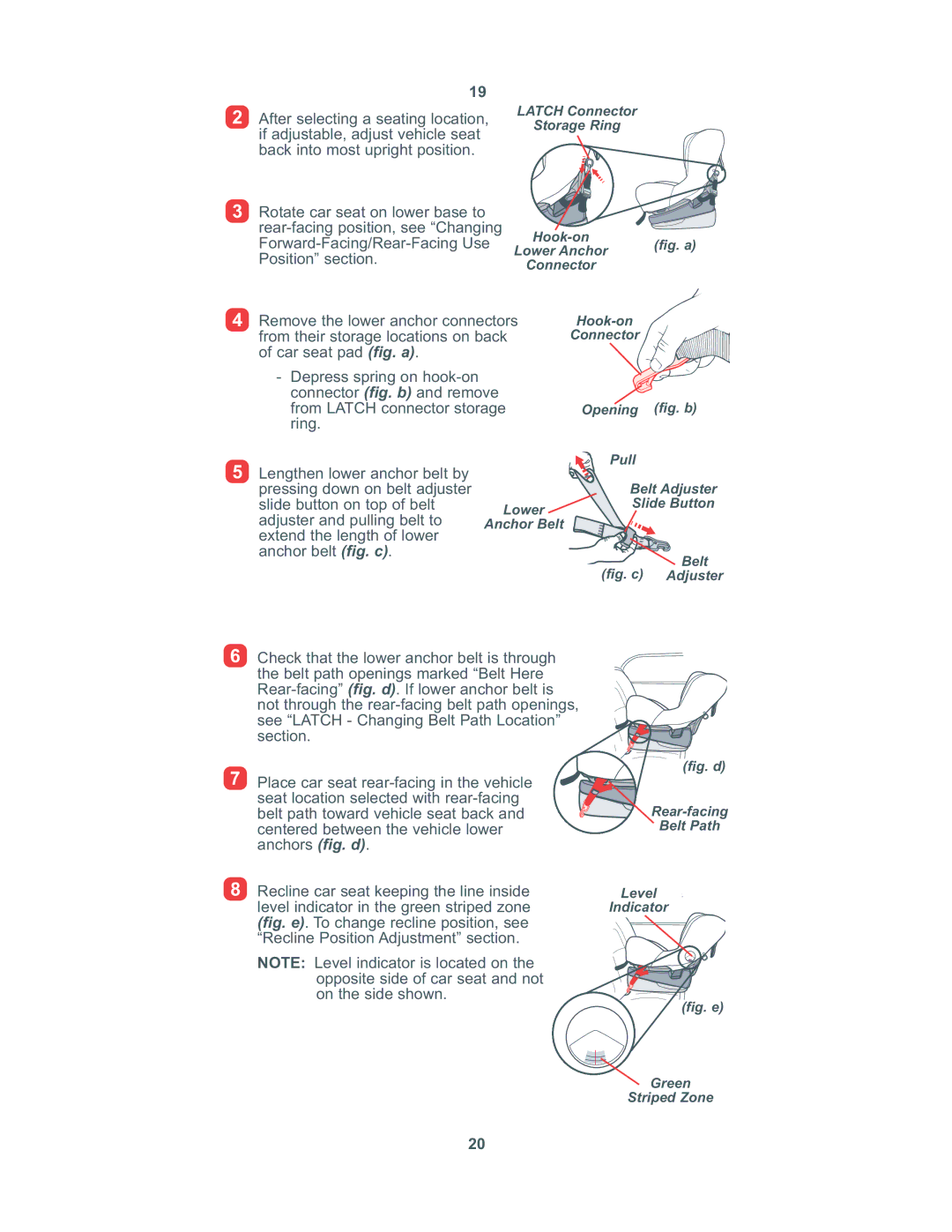 Combi 8100 instruction manual Remove the lower anchor connectors 