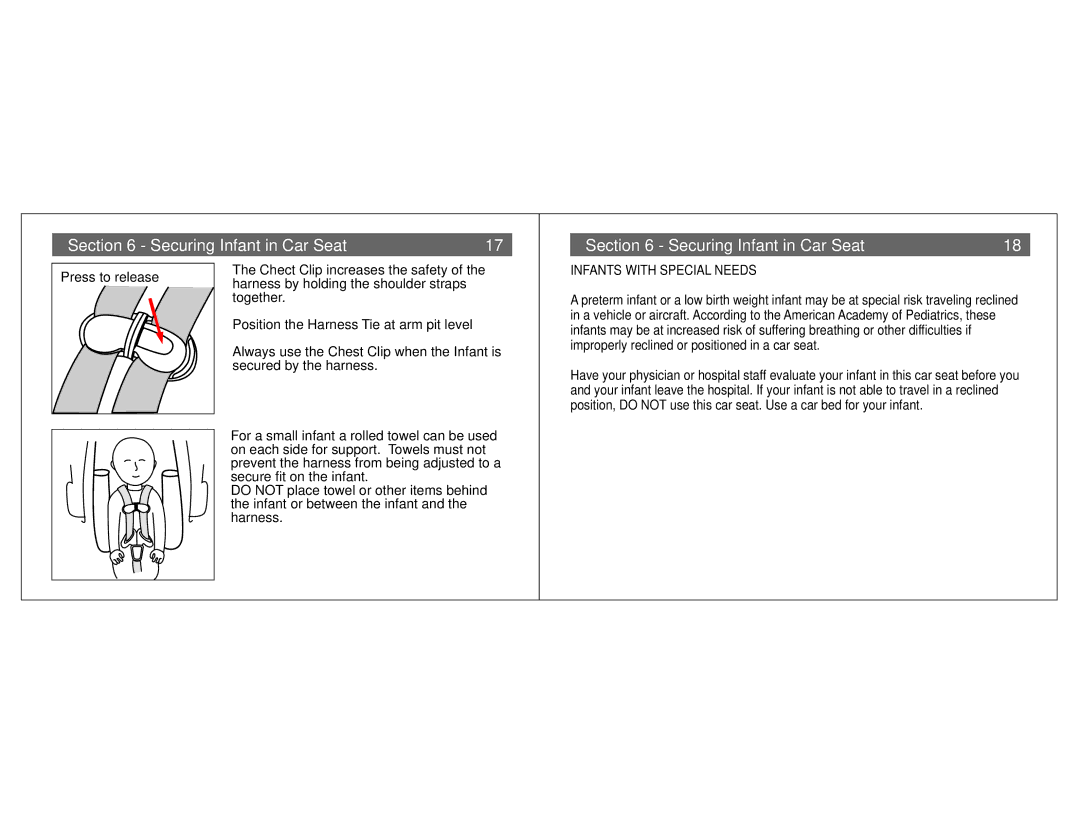 Combi Centre DX 8074, Centre ST 8065, Centre EX 8086 instruction manual Infants with Special Needs 