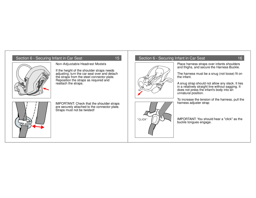 Combi Centre ST 8065, Centre DX 8074, Centre EX 8086 instruction manual Important You should hear a click as 