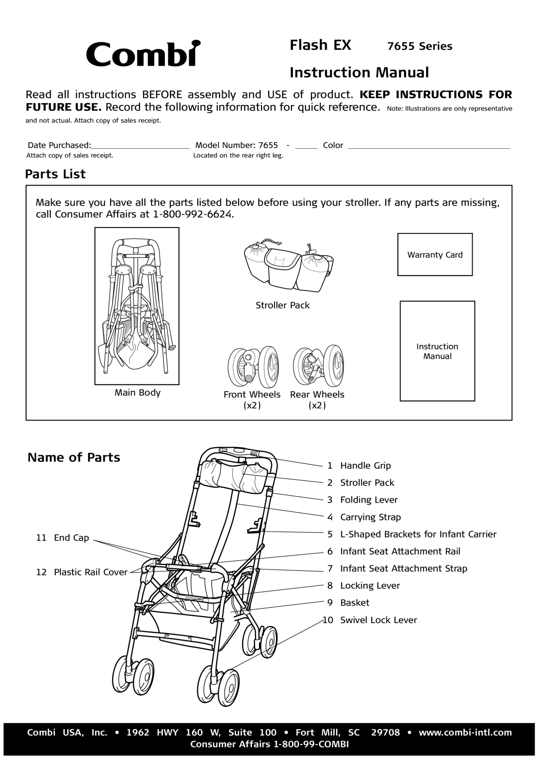 Combi Flash EX 655 instruction manual Series 