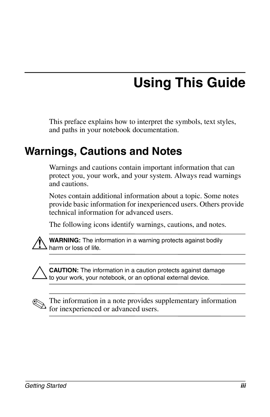 Compac Industries 272637-001 manual Using This Guide 