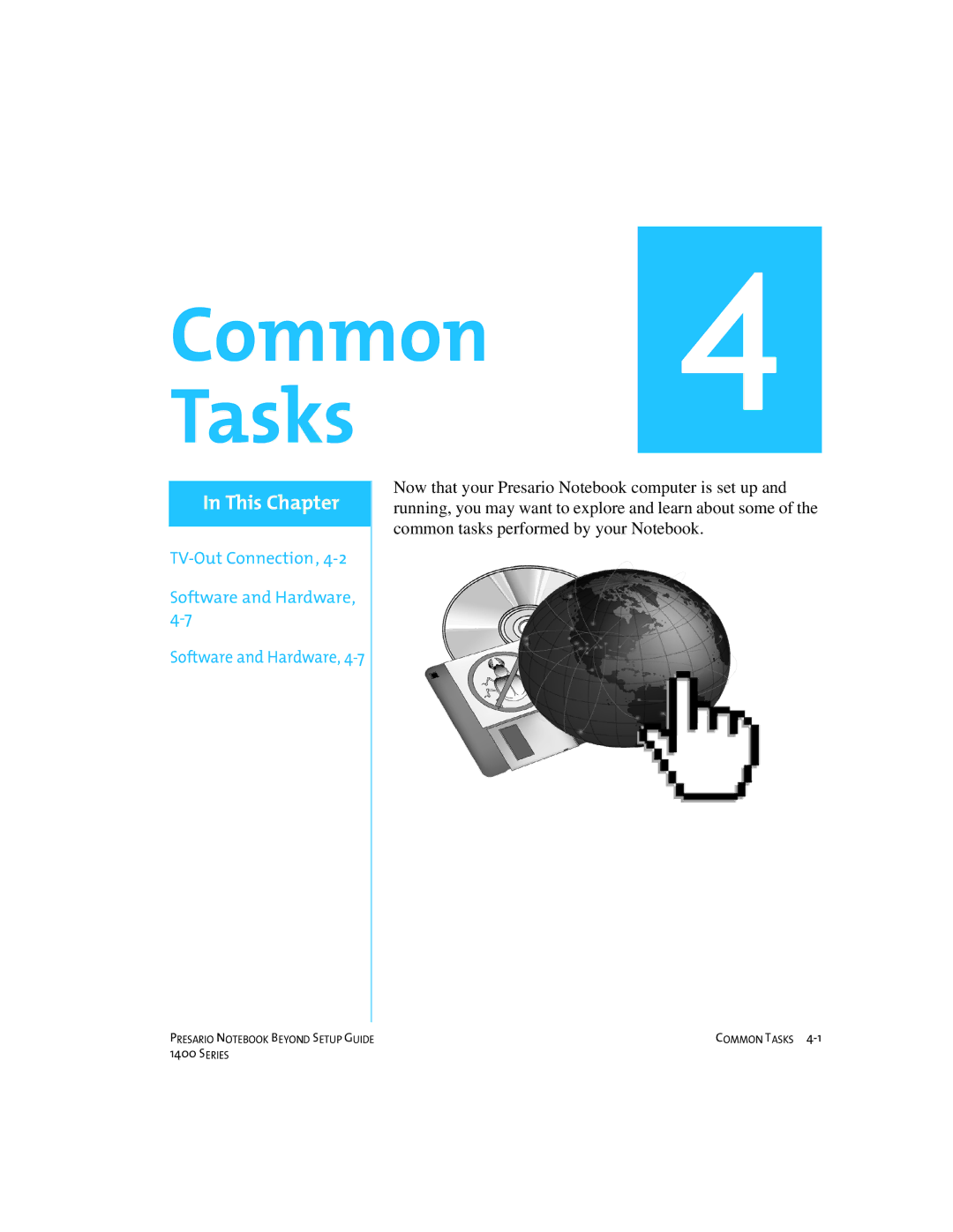 Compaq 1400 manual Common Tasks 