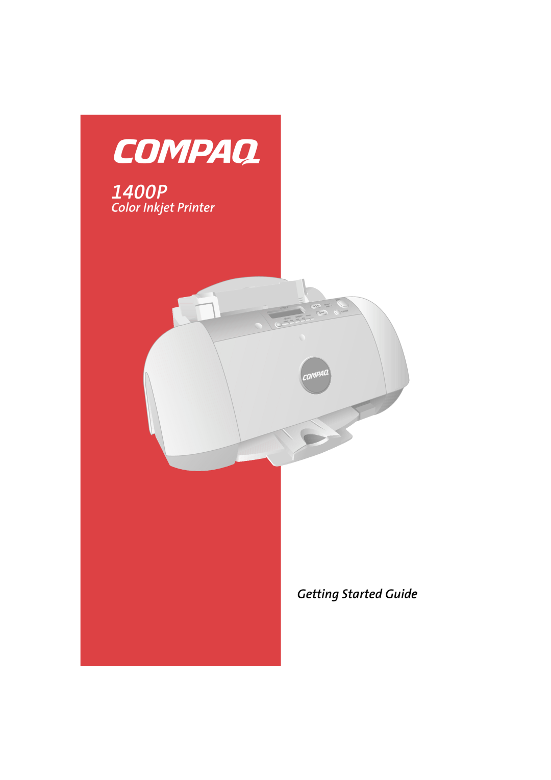 Compaq 1400P manual Color Inkjet Printer, Getting Started Guide 