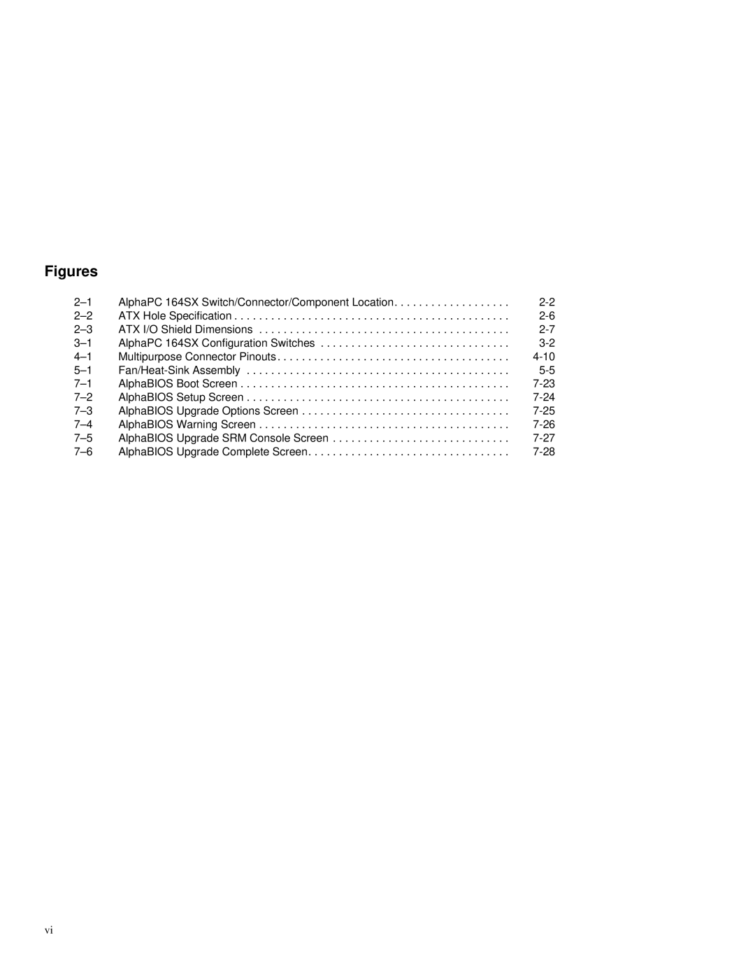 Compaq 164SX user manual Figures 