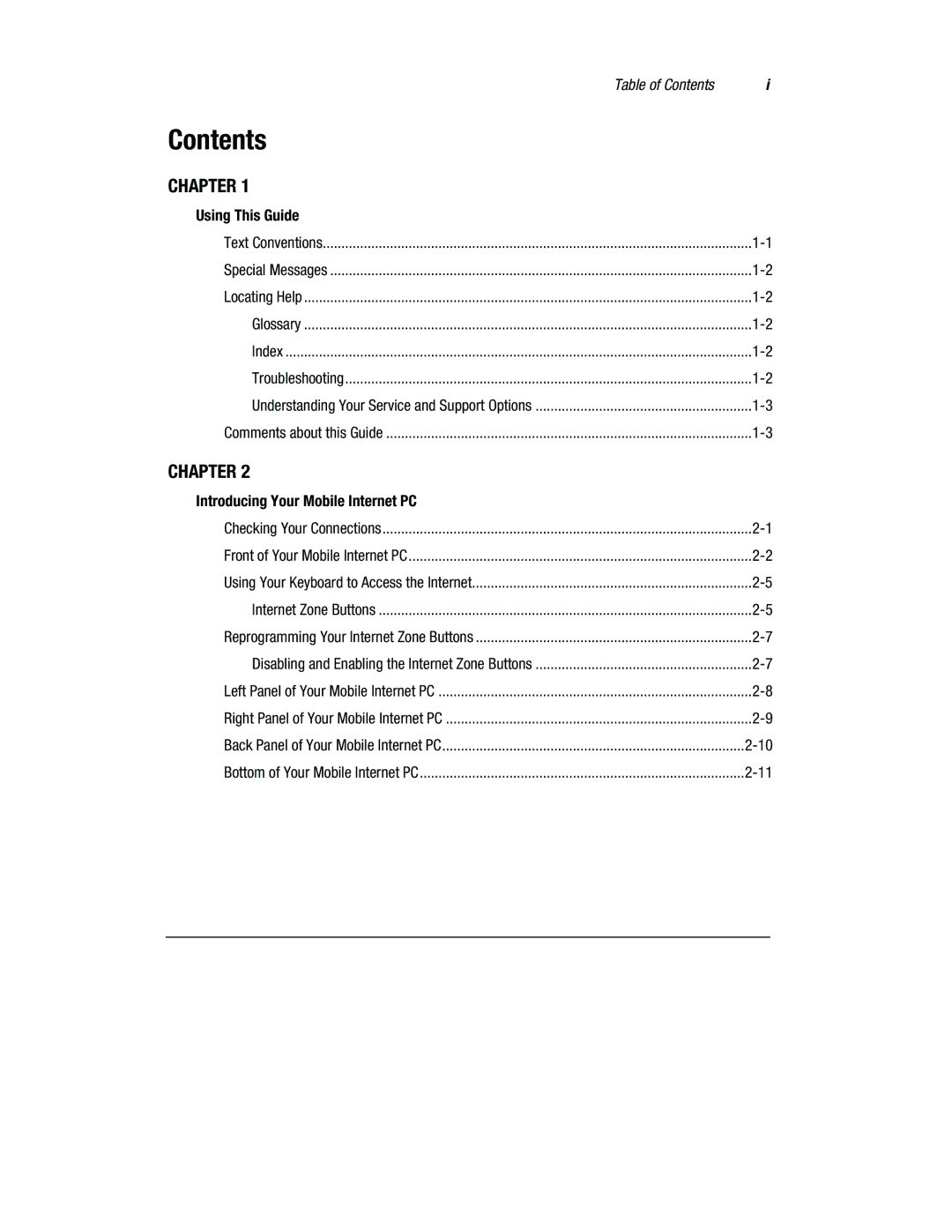 Compaq 1800 Series manual Contents 