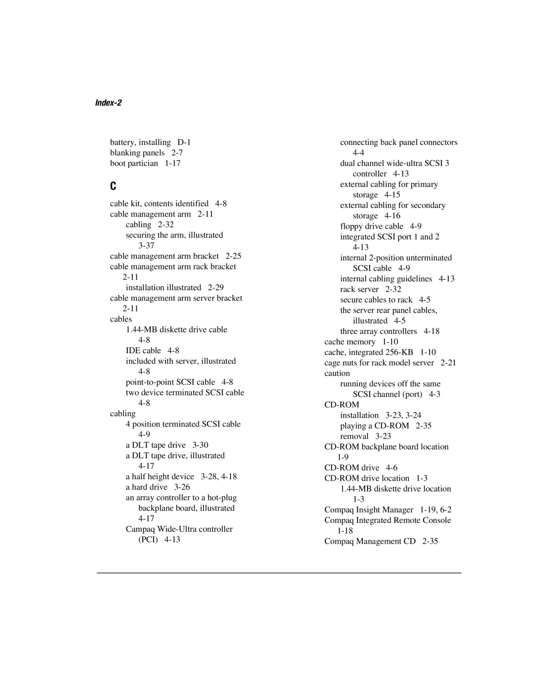 Compaq 1850R manual Index-2, Cd-Rom 