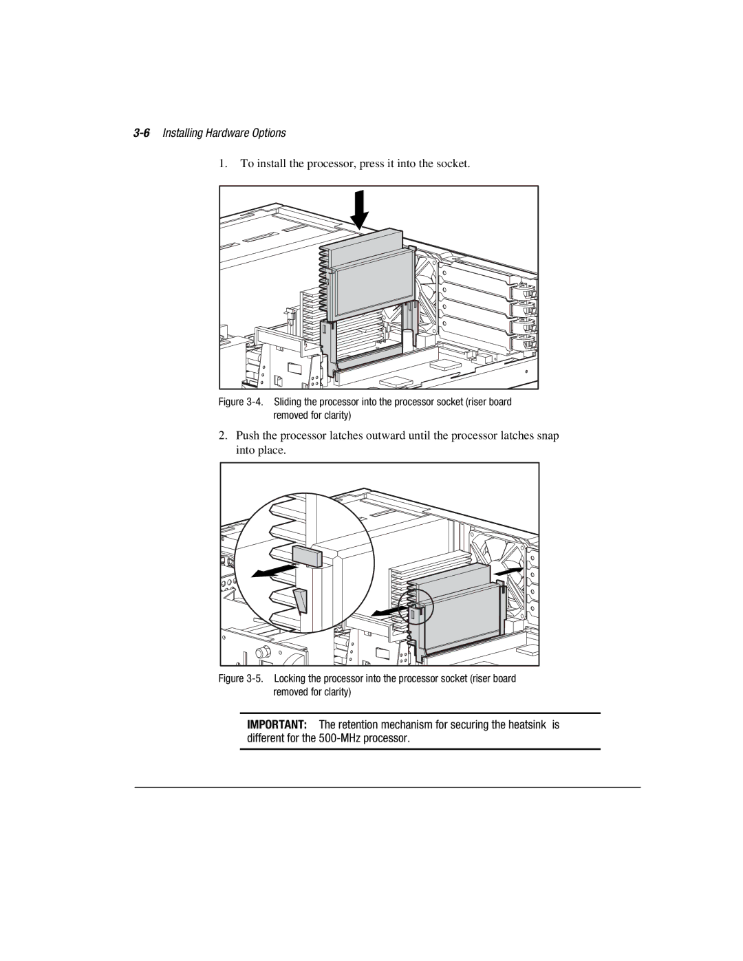 Compaq 1850R manual 6Installing Hardware Options 