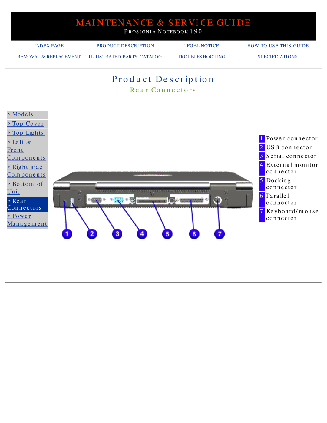 Compaq 190 manual Maintenance & Service Guide 