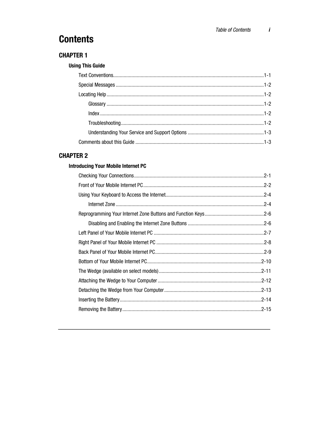 Compaq 1900 manual Contents 