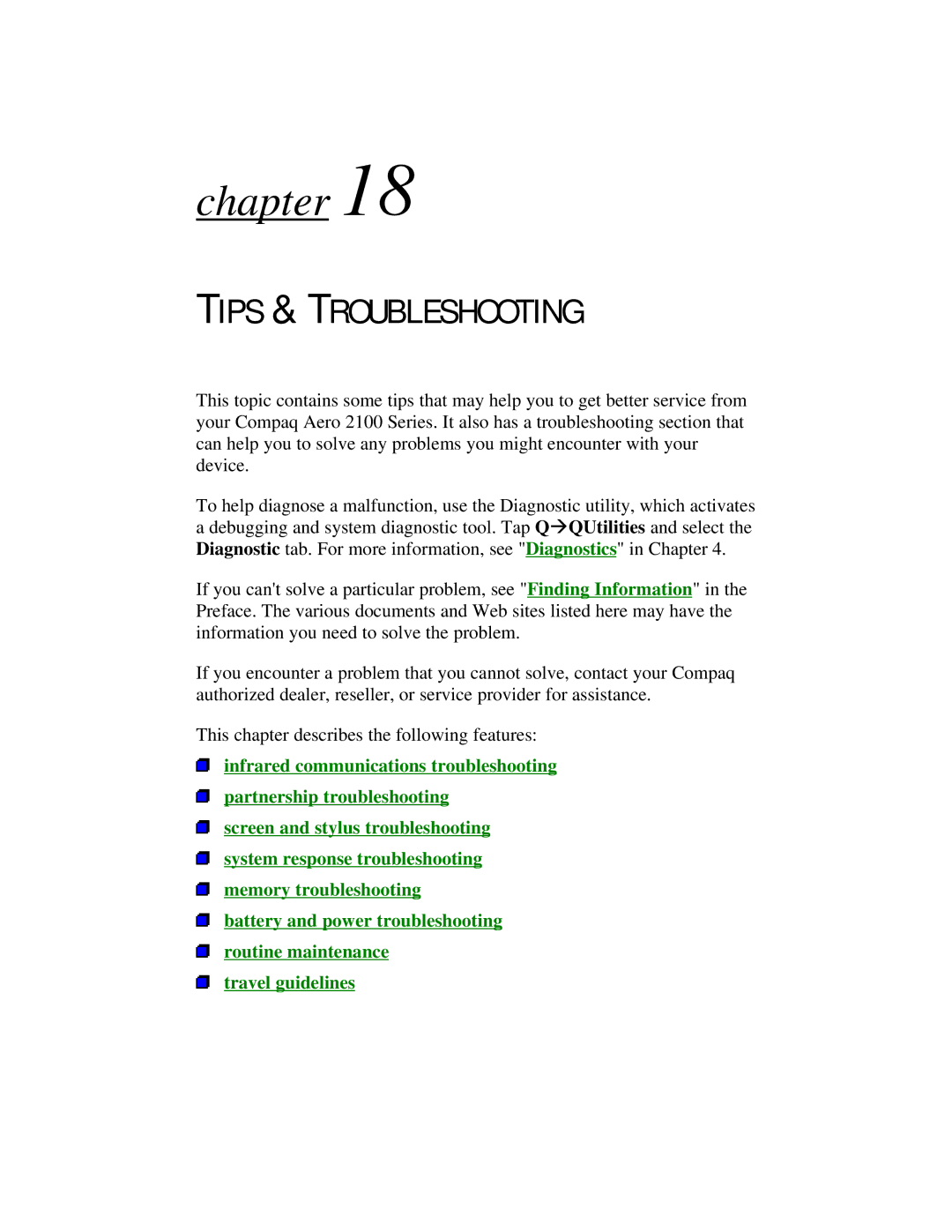 Compaq 2100 manual Tips & Troubleshooting 