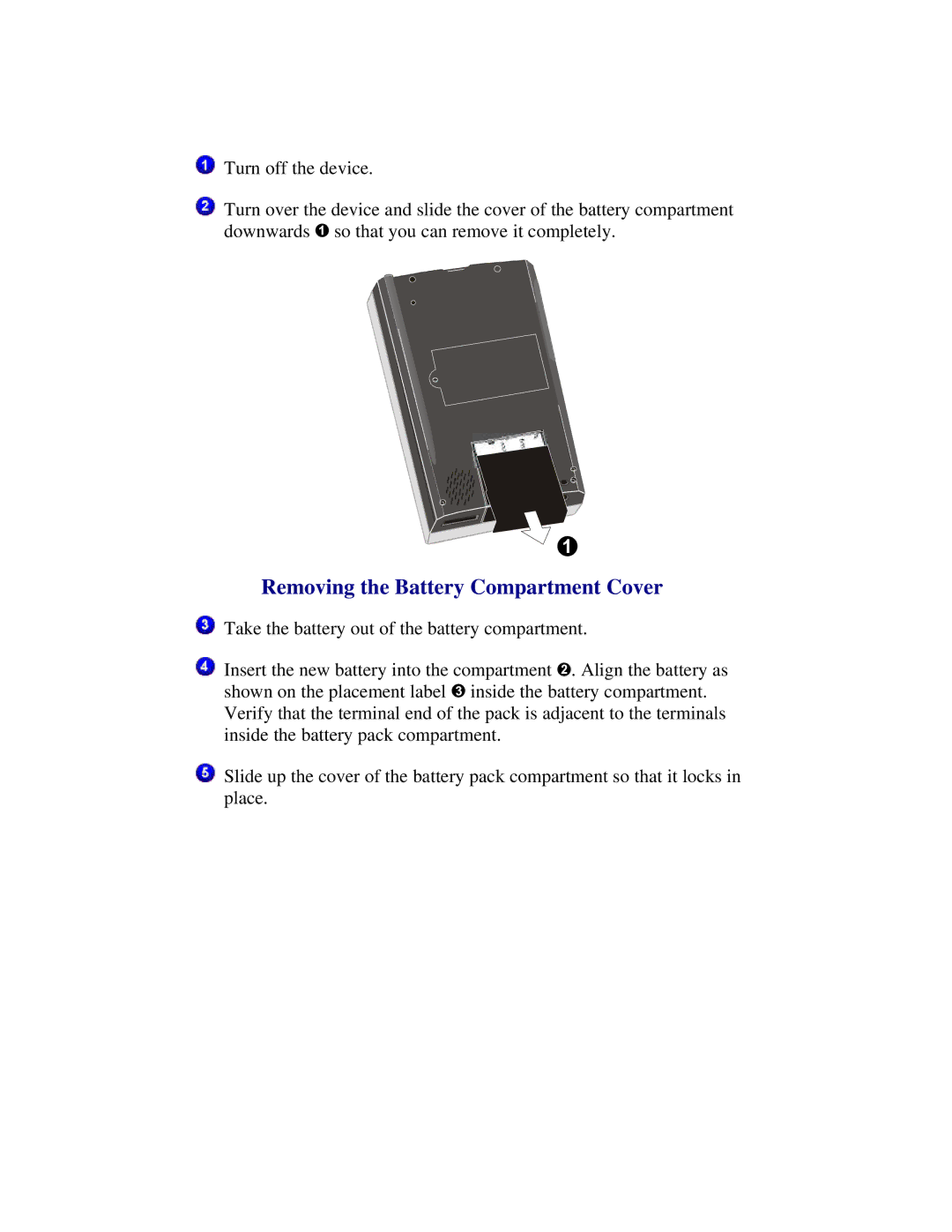 Compaq 2100 manual Removing the Battery Compartment Cover 