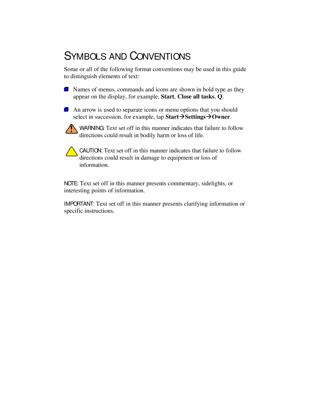 Compaq 2100 manual Symbols and Conventions 