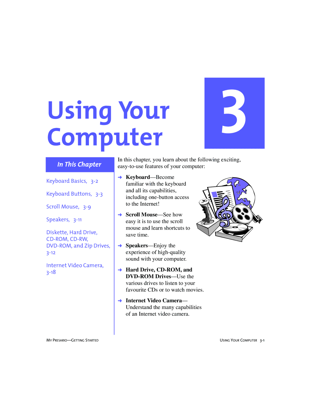 Compaq 228399-373 manual Using Your Computer 