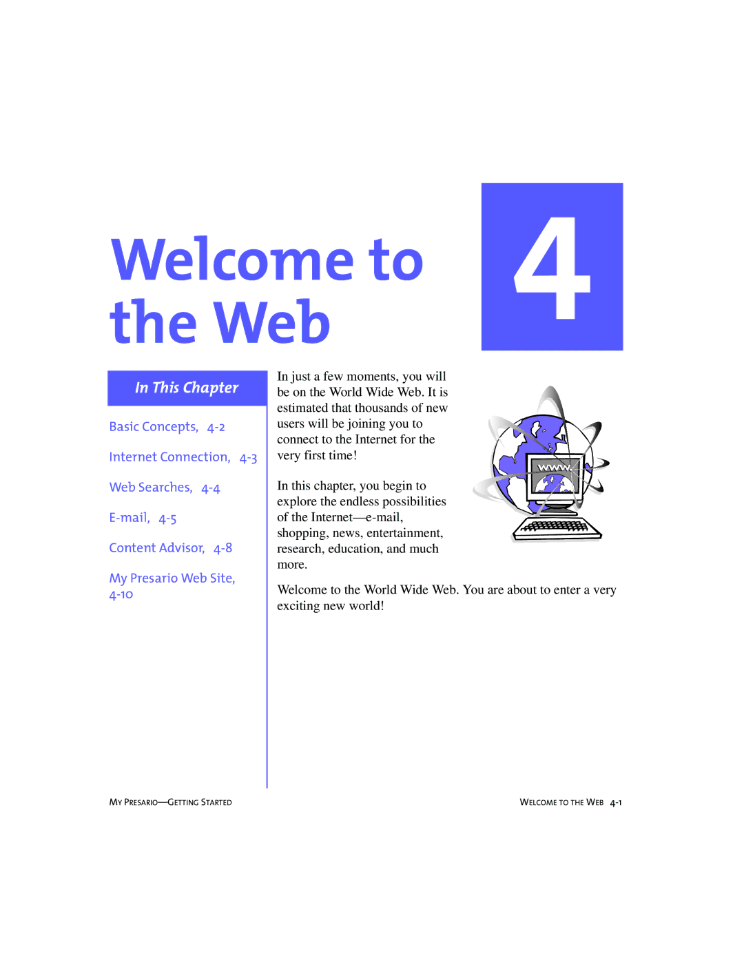 Compaq 228399-373 manual Welcome to Web 