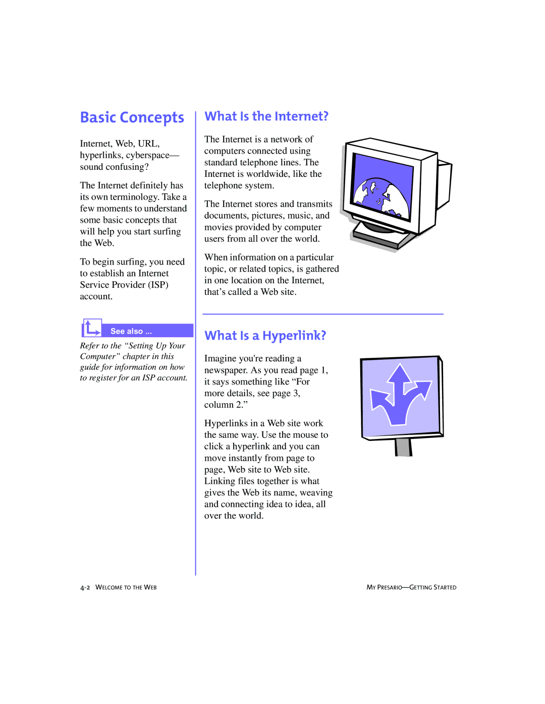 Compaq 228399-373 manual Basic Concepts, What Is the Internet?, What Is a Hyperlink? 