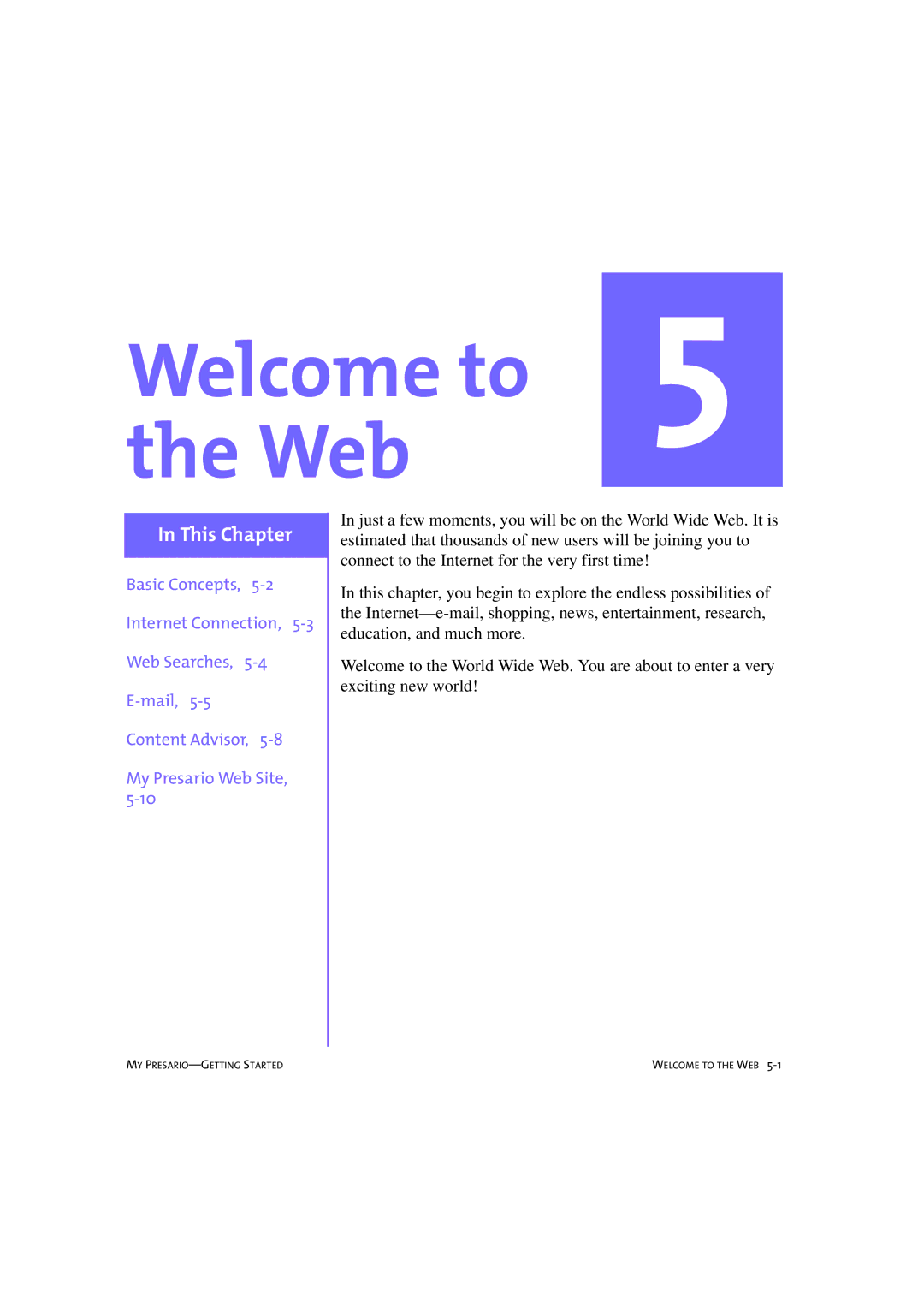 Compaq 233789-371 manual Welcome to Web 