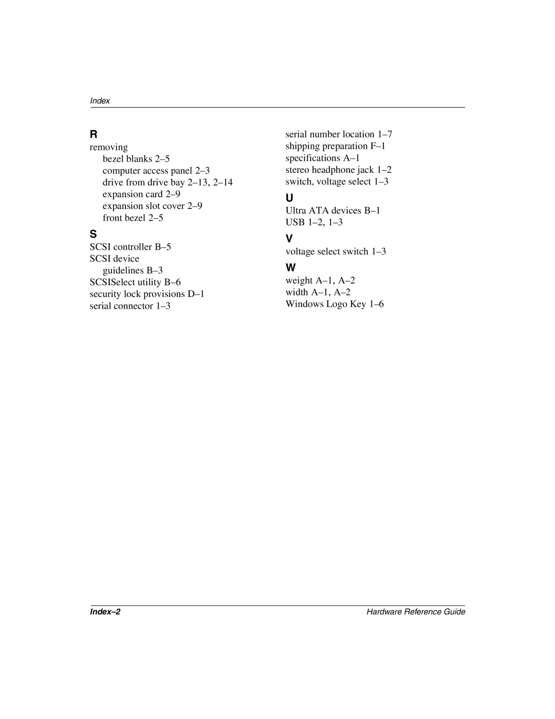 Compaq 243850-002 manual Index-2 