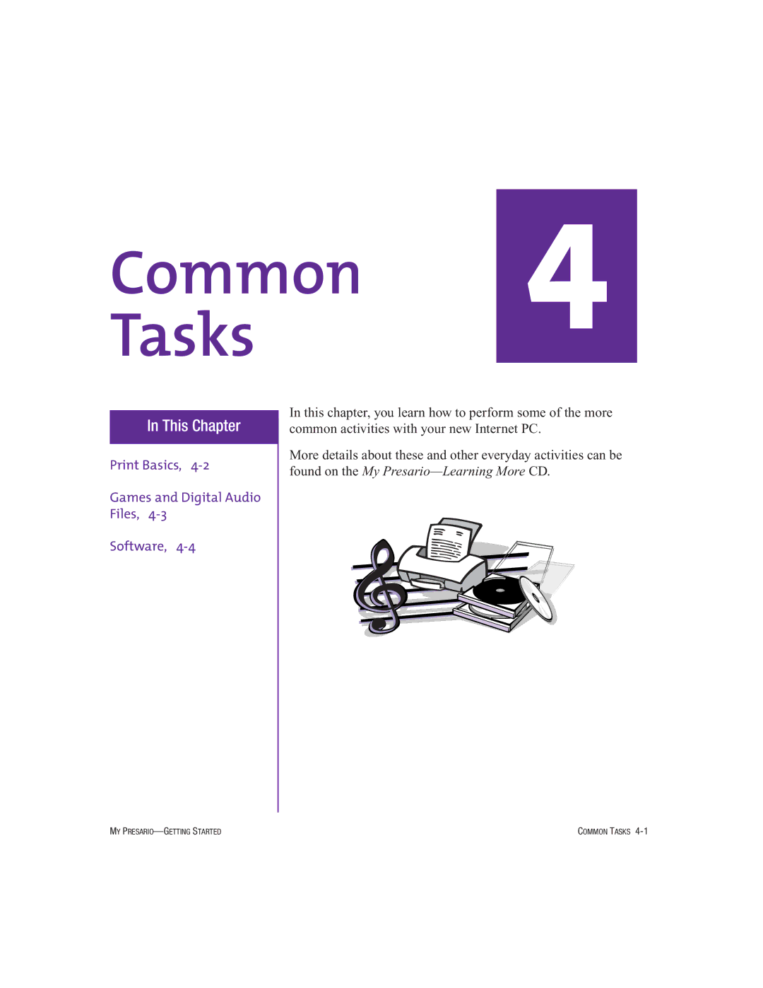 Compaq 250029-001 manual Common 4 Tasks 