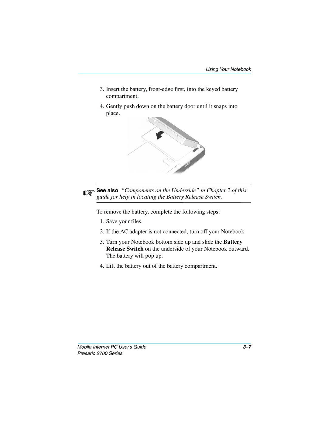 Compaq 2700 manual Mobile Internet PC User’s Guide 