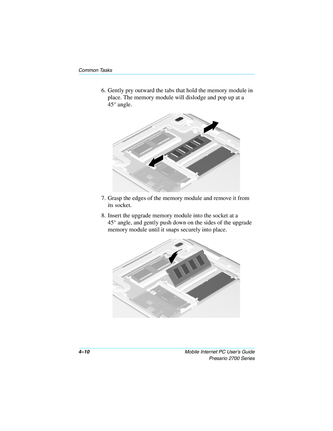 Compaq 2700 manual Cad goes here 