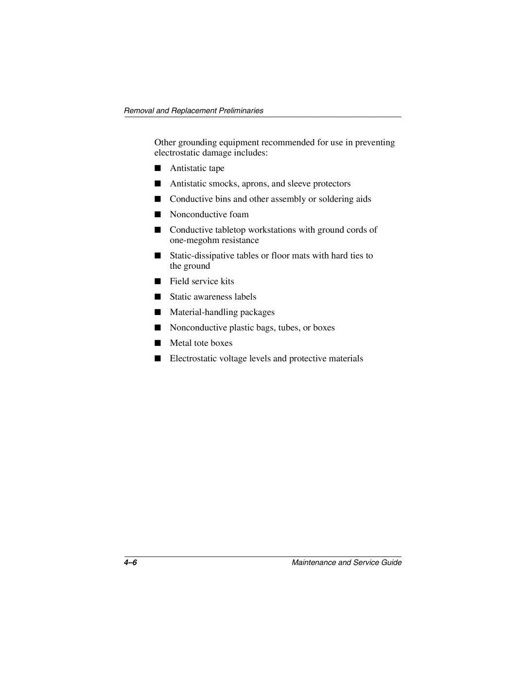 Compaq 279362-002 manual Removal and Replacement Preliminaries 