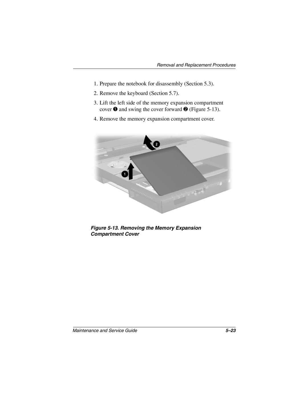 Compaq 279362-002 manual Removing the Memory Expansion Compartment Cover 