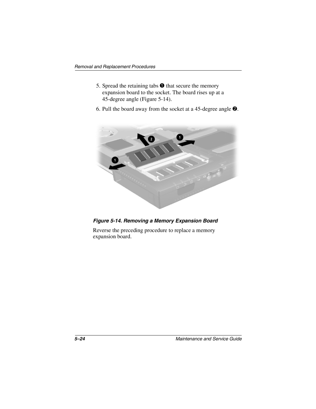 Compaq 279362-002 manual Removing a Memory Expansion Board 