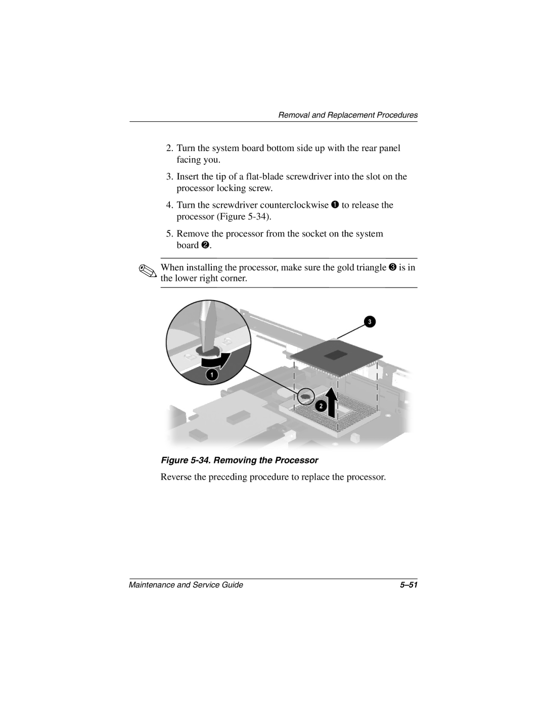 Compaq 279362-002 manual Reverse the preceding procedure to replace the processor 