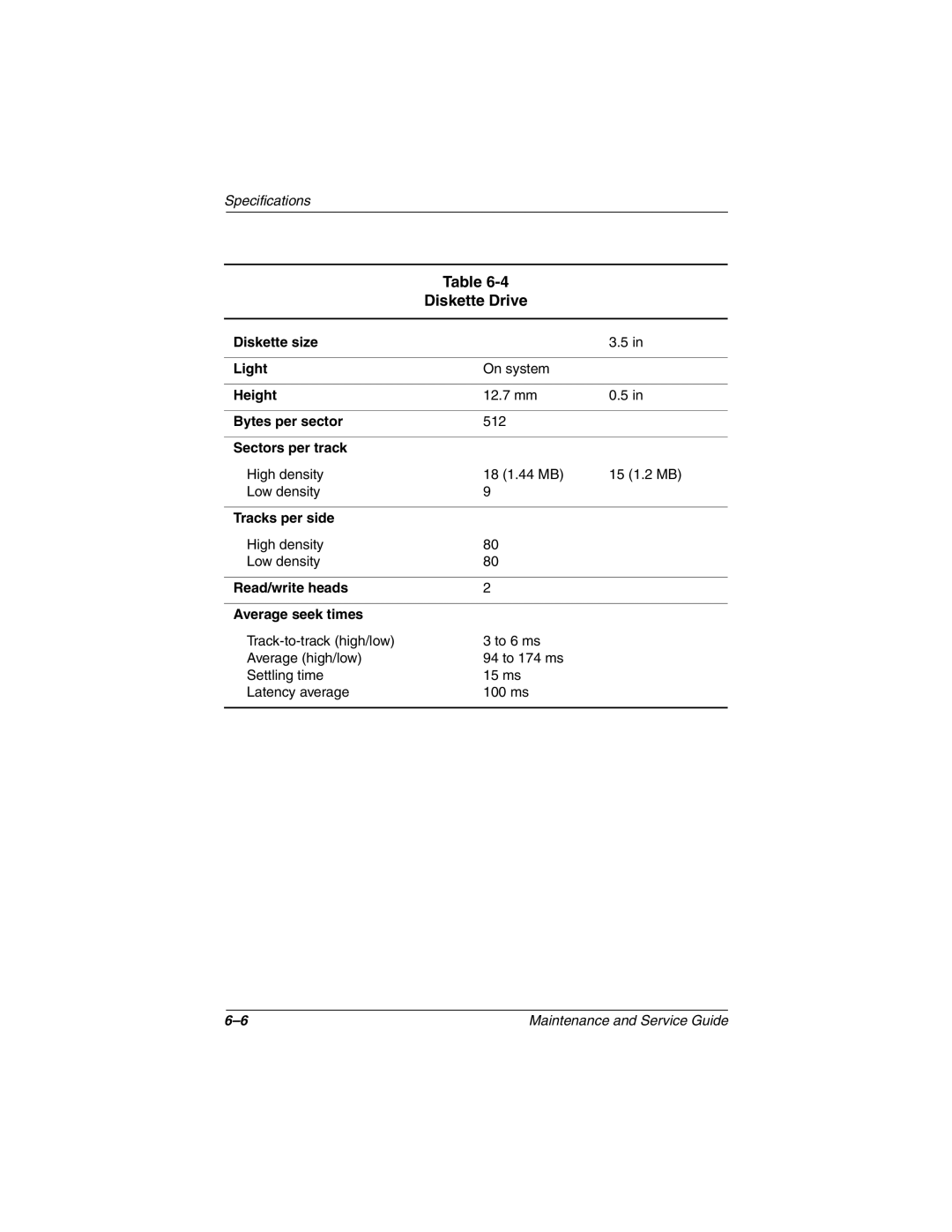 Compaq 279362-002 manual Diskette Drive 