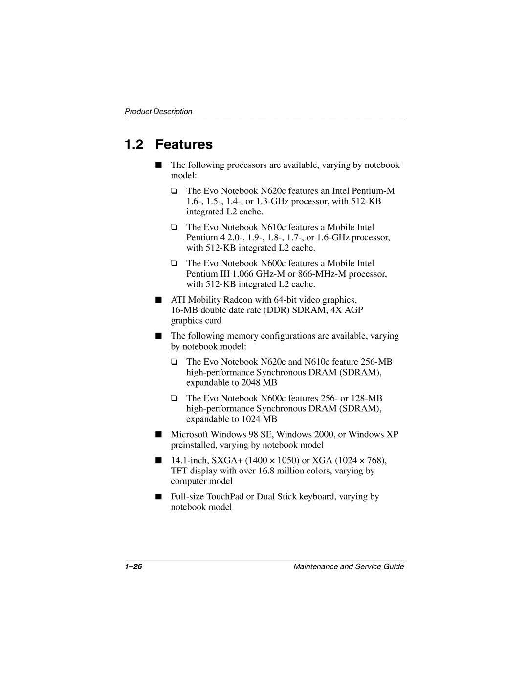 Compaq 279362-002 manual Features 