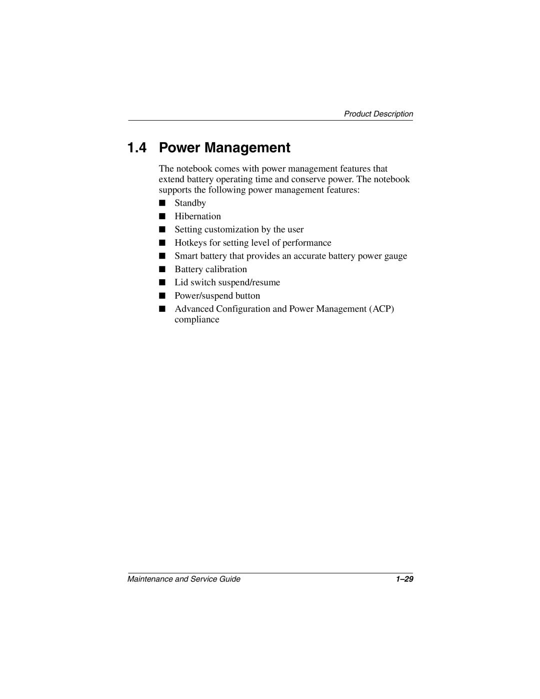 Compaq 279362-002 manual Power Management 