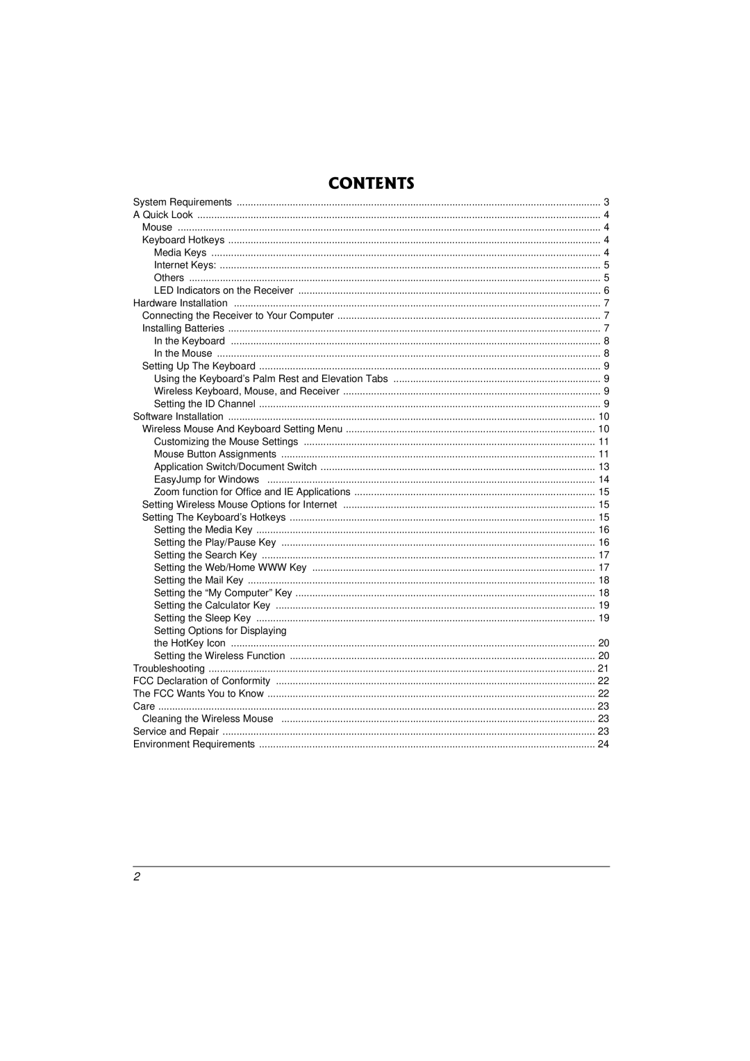 Compaq 27MHz owner manual Contents 