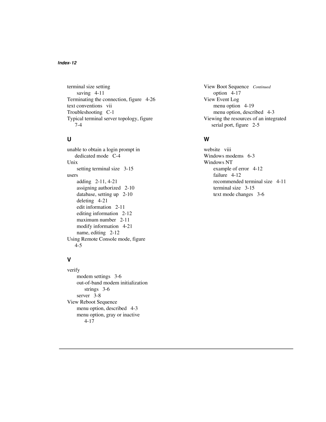 Compaq 281862-002 manual Index-12 