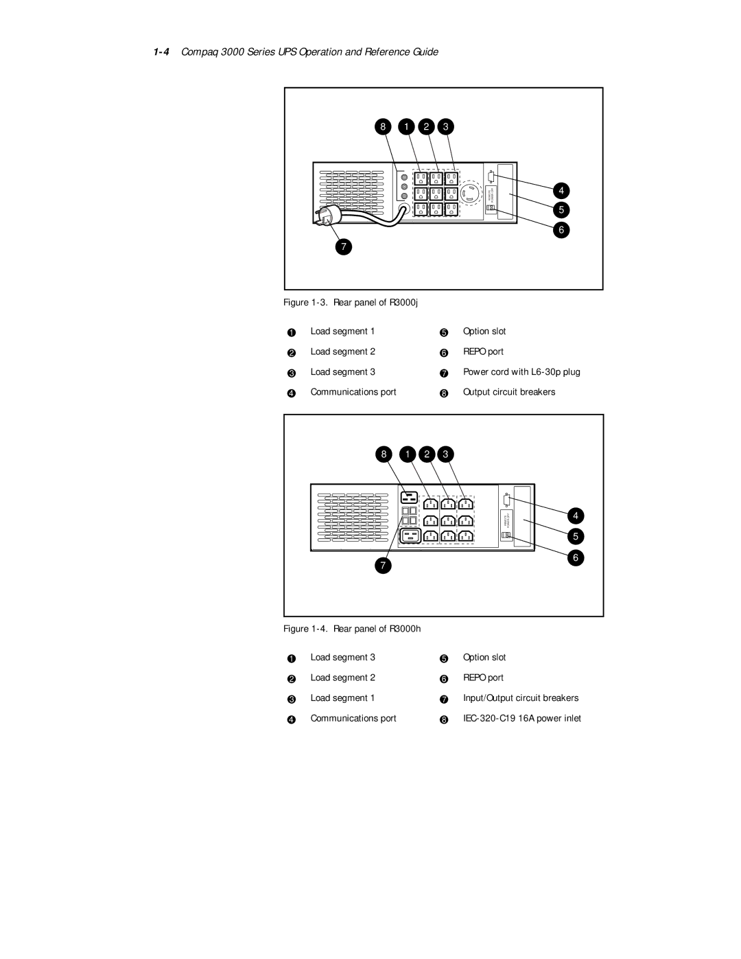 Compaq manual 4Compaq 3000 Series UPS Operation and Reference Guide 