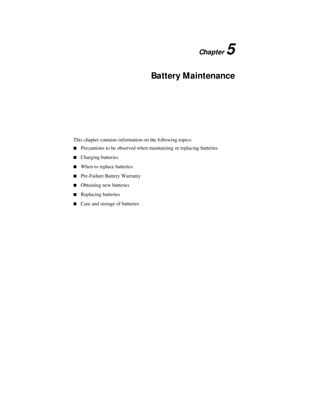 Compaq 3000 Series manual Battery Maintenance 