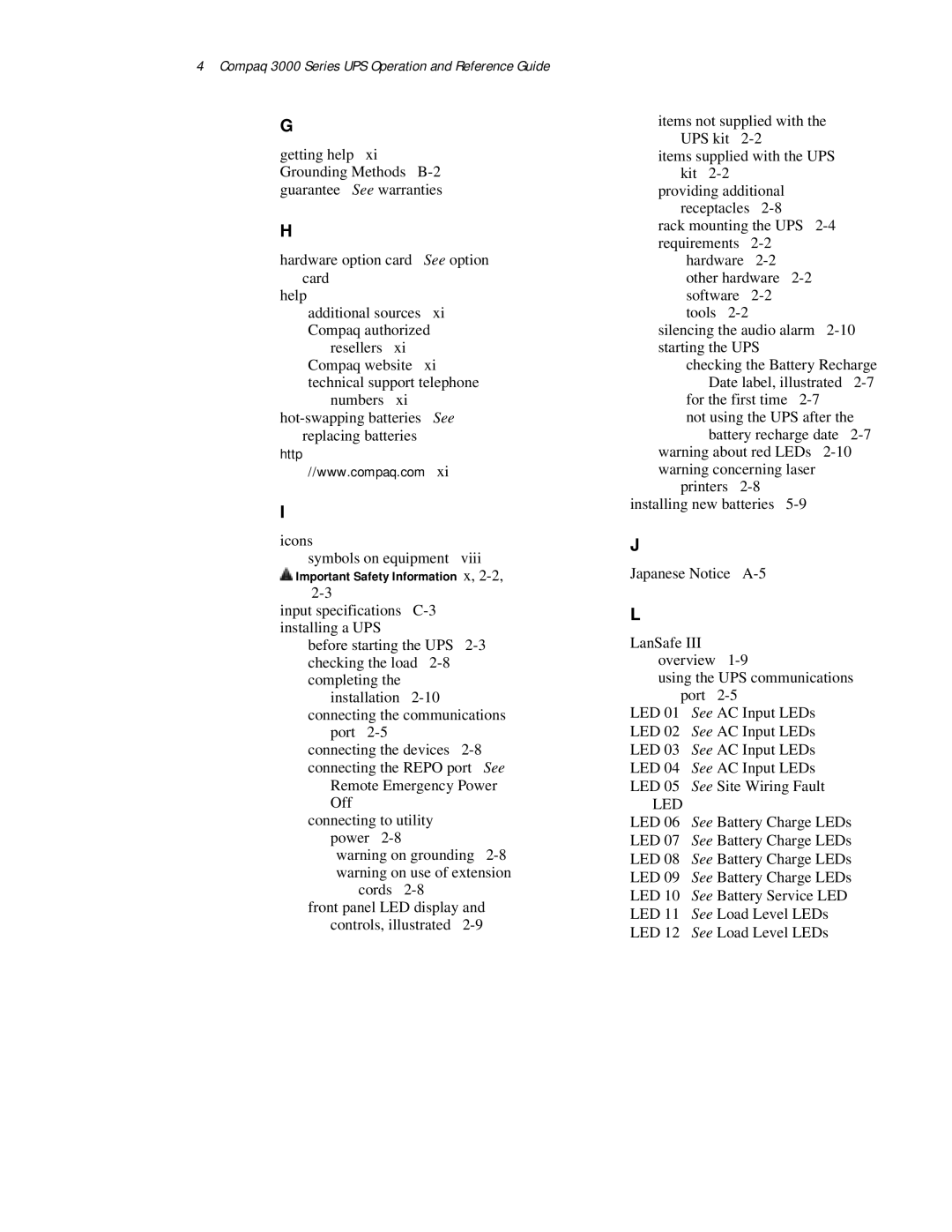 Compaq 3000 Series manual Http 