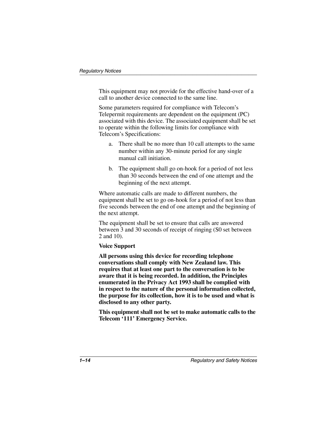 Compaq 3000 Series manual Regulatory Notices 