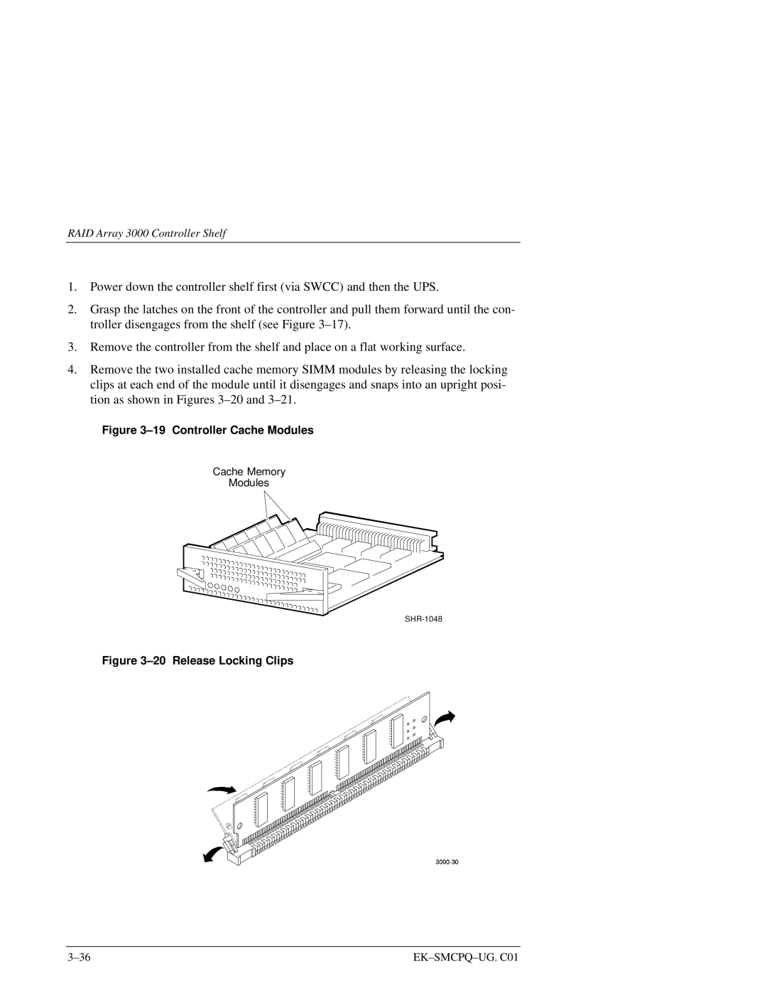 Compaq 3000 manual Controller Cache Modules 