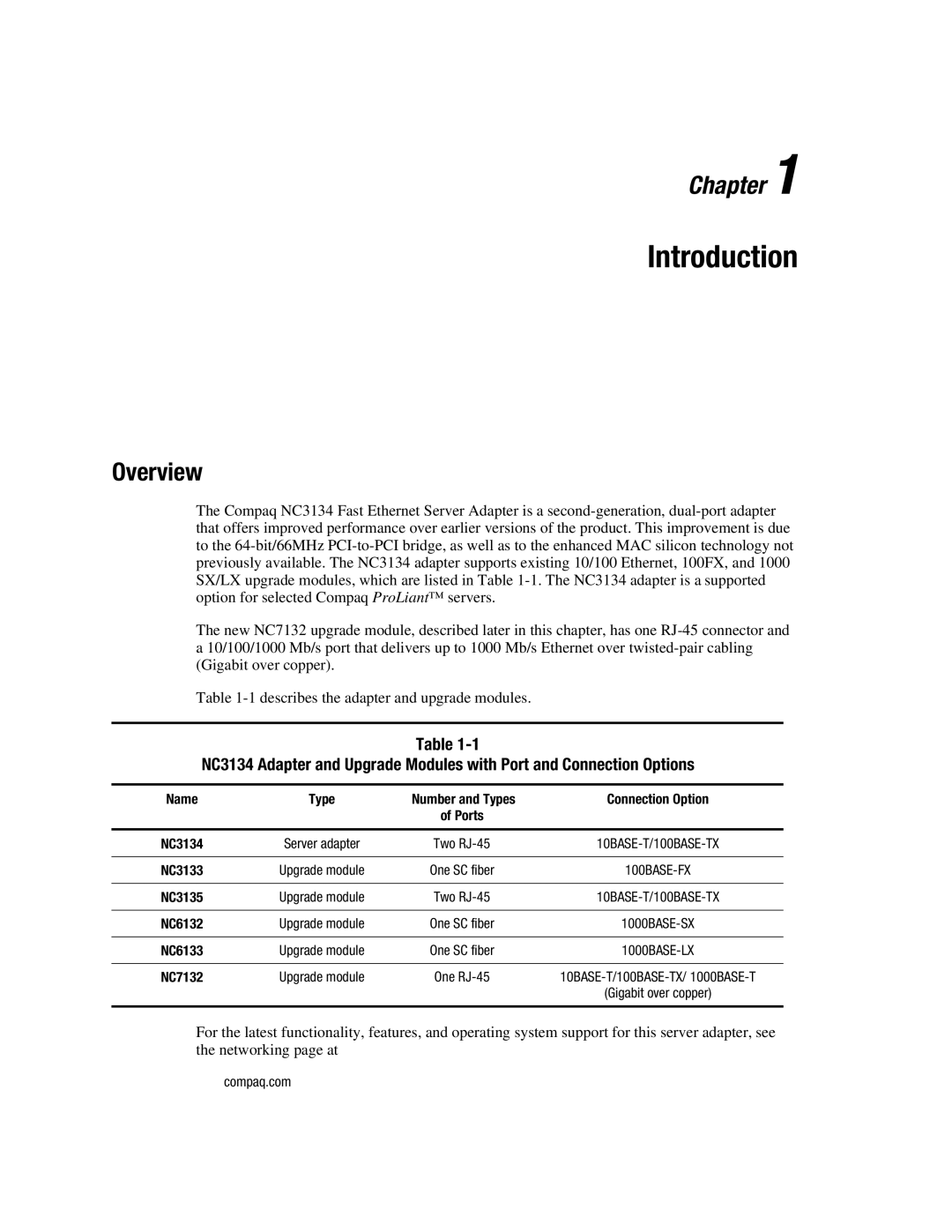 Compaq 3134 manual Introduction, Overview 