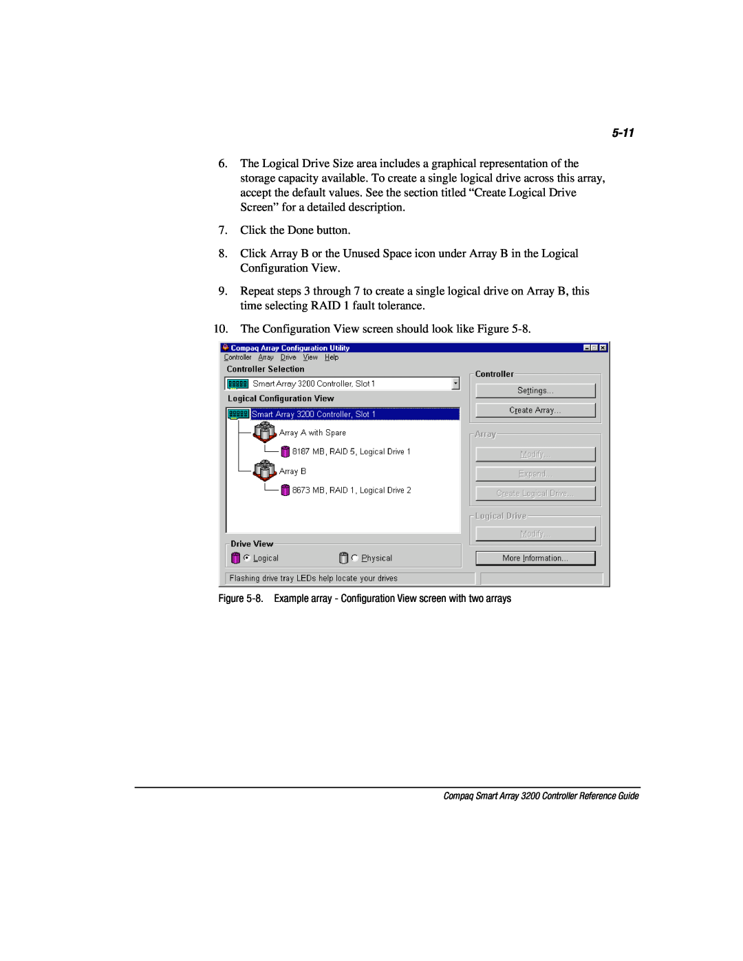 Compaq 3200 manual 5-11, Click the Done button 